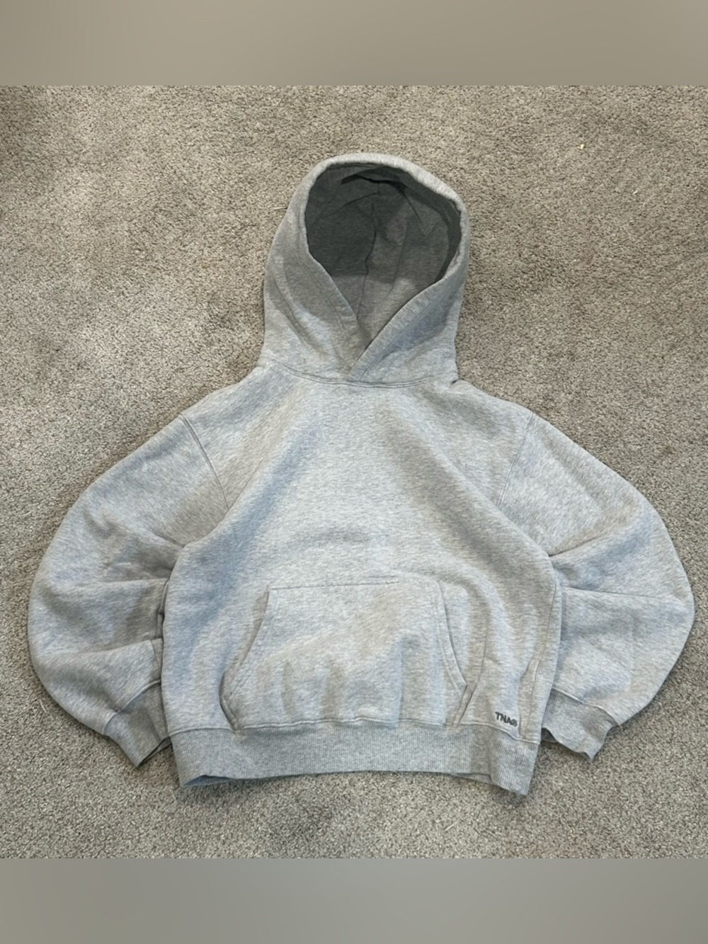 TNA Sweatfleece Cozy Fleece Pullover in Light Grey
